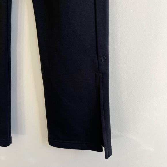 PACT NWT Courtside Classic Black Fleece Split Hem Loungewear Sweatpants, Size XS - Picture 5 of 11